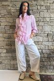 Nantucket Ruffle Blouse Soft Peony